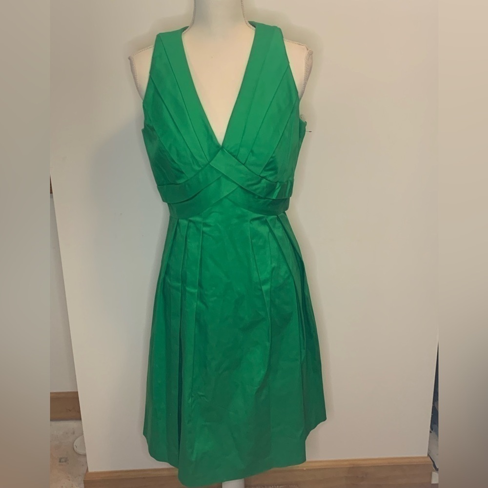 Kim Roger’s Sleeveless Pleated Sheath Dress